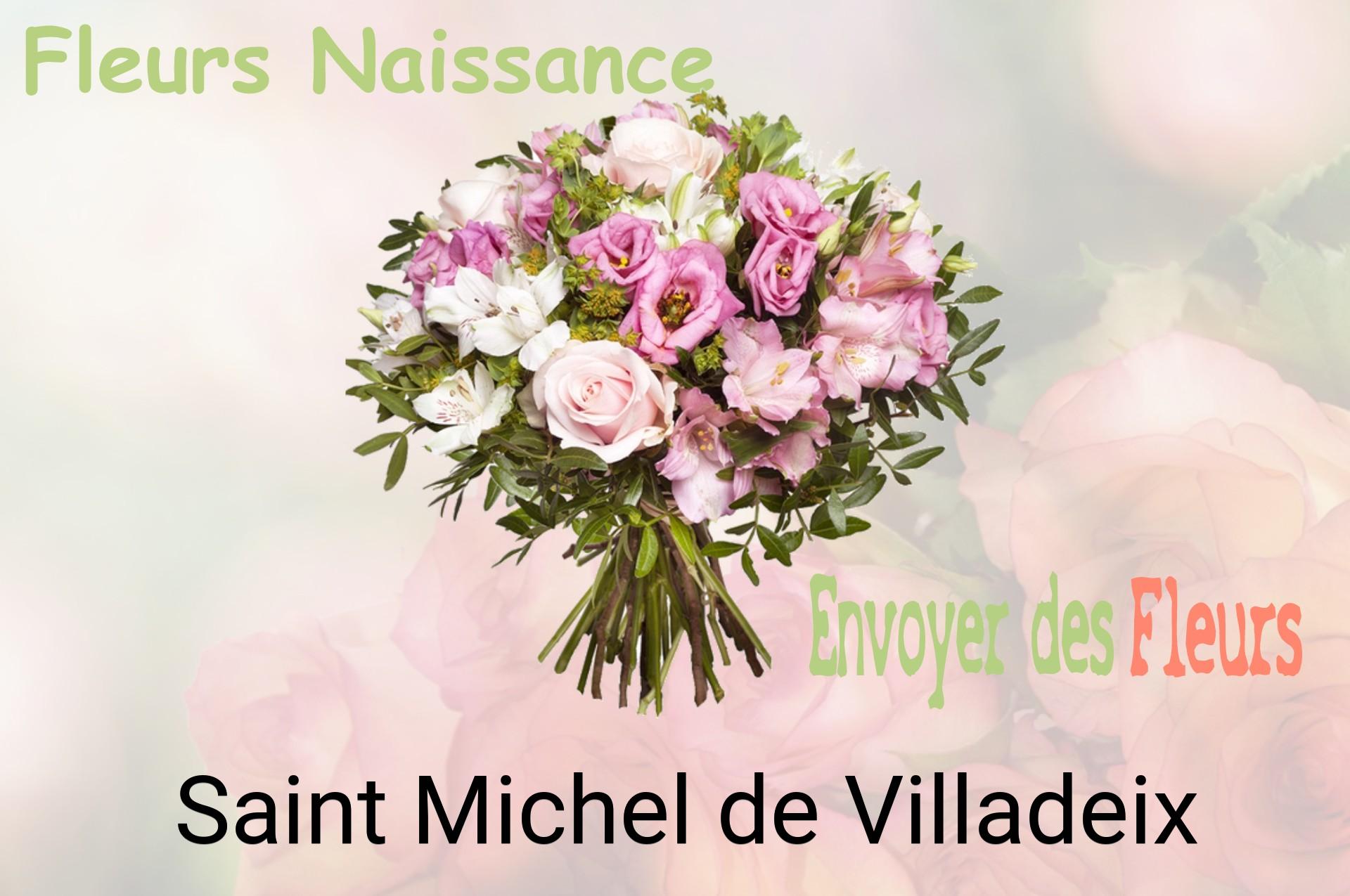 Bouquet de fleurs de naissance livré à Saint-Michel-de-Villadeix