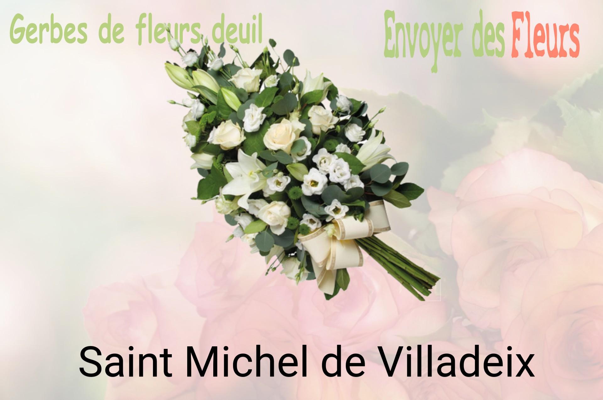 Gerbe de fleurs de deuil livrée à Saint-Michel-de-Villadeix